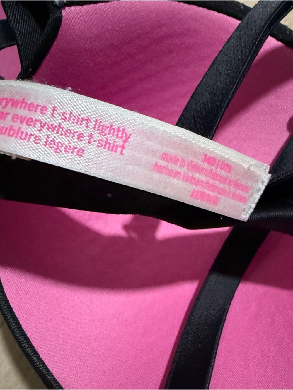 PINK Victoria's Secret Smooth Black T-Shirt Bra - Picture 3 of 3